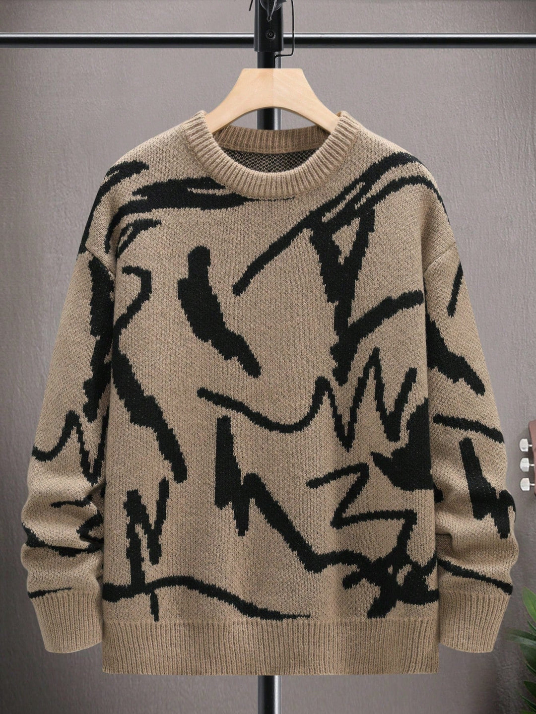 Herre Sweater Casual Med Grafisk Print 15