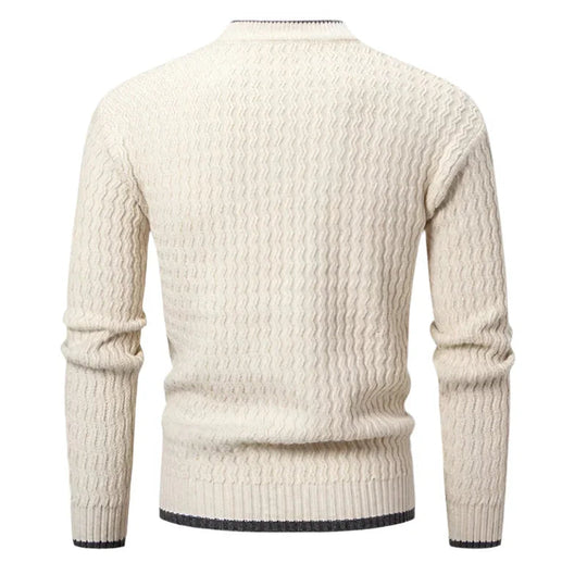 Herre Sweater Rund Hals Klassisk Stil 6