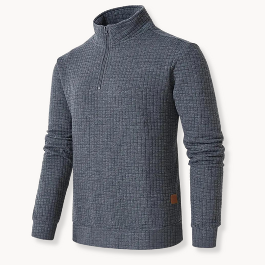 Herre Sweater med Halv-Zipper Stil 5