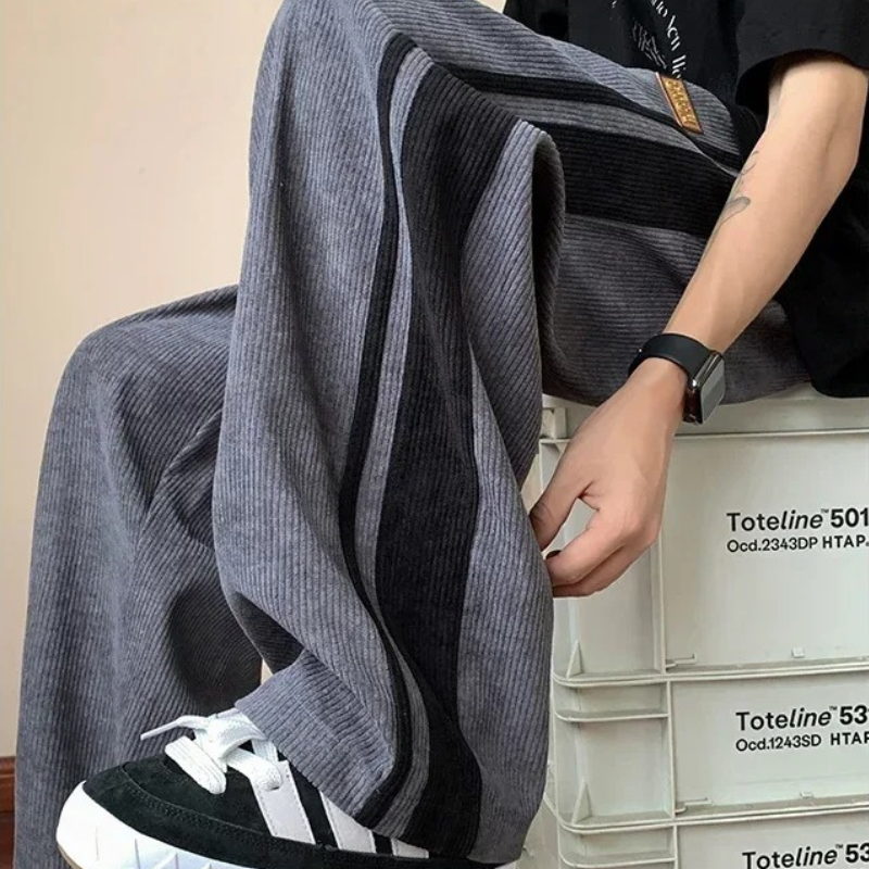 Herre Sweatpants Oversized Corduroy 1