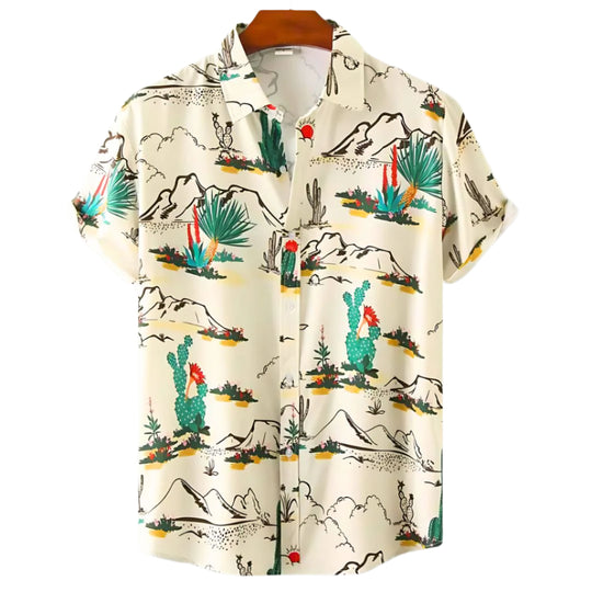 Herre T-Shirt Afslappet Kunstnerisk Print Letvægtsstof 0