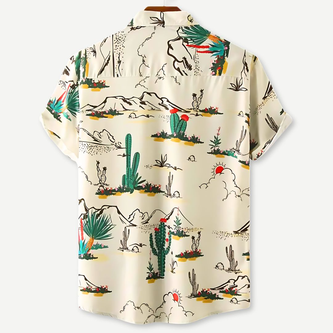 Herre T-Shirt Afslappet Kunstnerisk Print Letvægtsstof 1