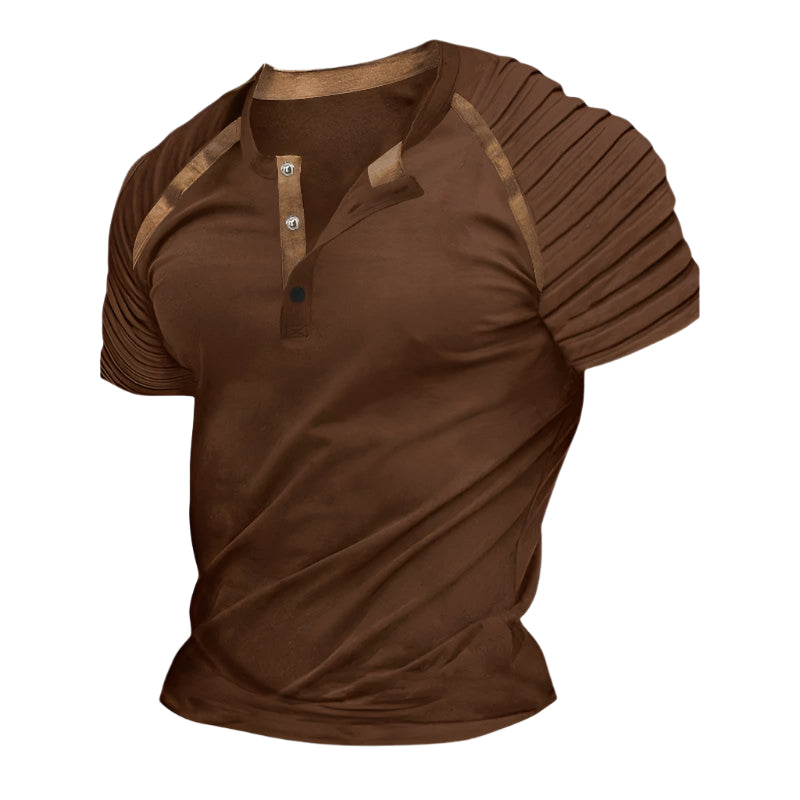 Herre T-Shirt Casual Stribet Polyester 0