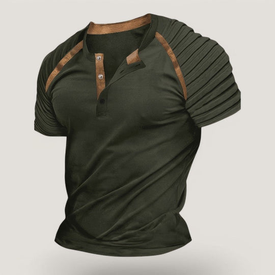 Herre T-Shirt Casual Stribet Polyester 6