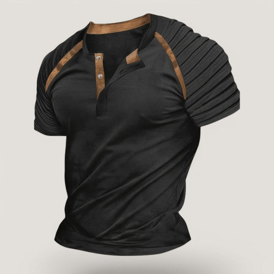 Herre T-Shirt Casual Stribet Polyester 7