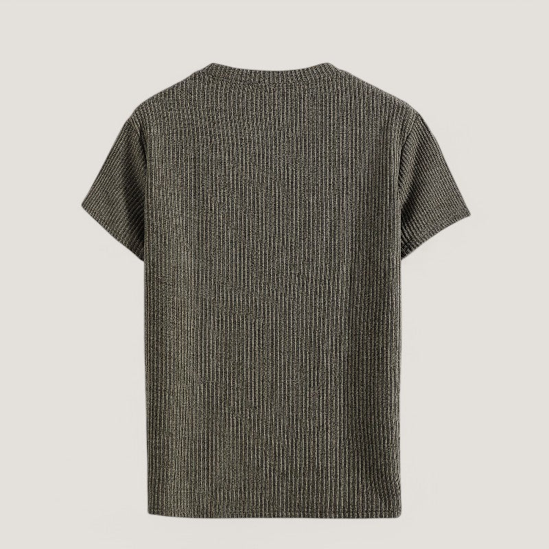 Herre T-Shirt Korte Ærmer Jacquard Polyester Regular Fit 5