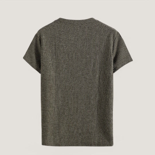Herre T-Shirt Korte Ærmer Jacquard Polyester Regular Fit 5