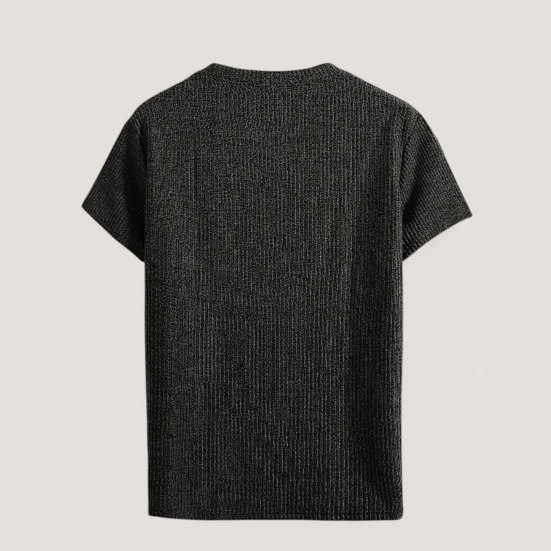 Herre T-Shirt Korte Ærmer Jacquard Polyester Regular Fit 8