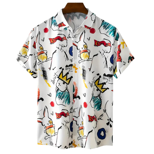 Herre T-shirt Afslappet Design Letvægtsstof 0