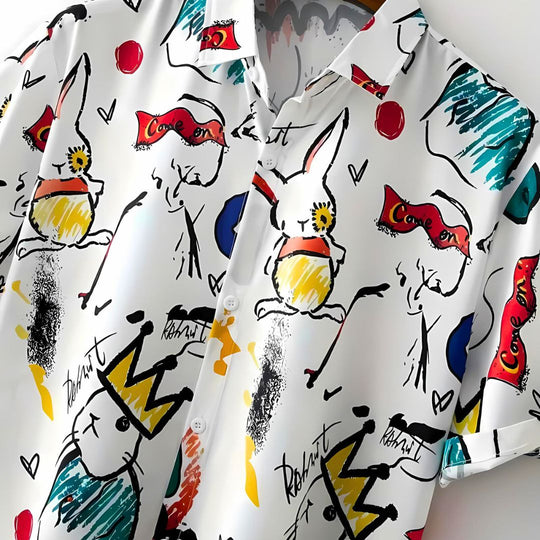 Herre T-shirt Afslappet Design Letvægtsstof 2