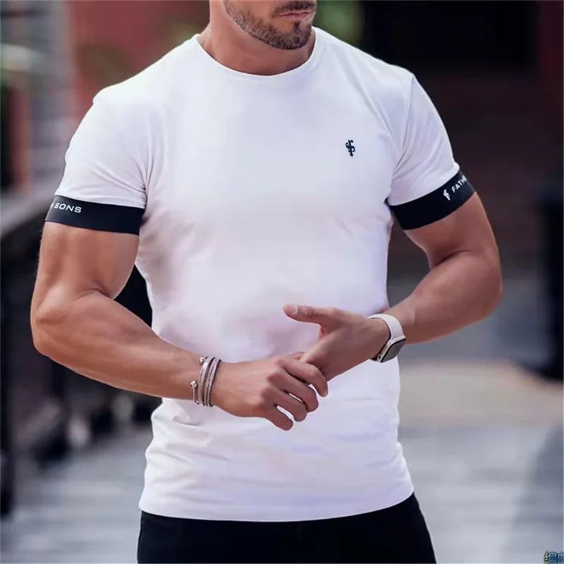 Herre T-shirt med Korte Ærmer Muscle Fit 1