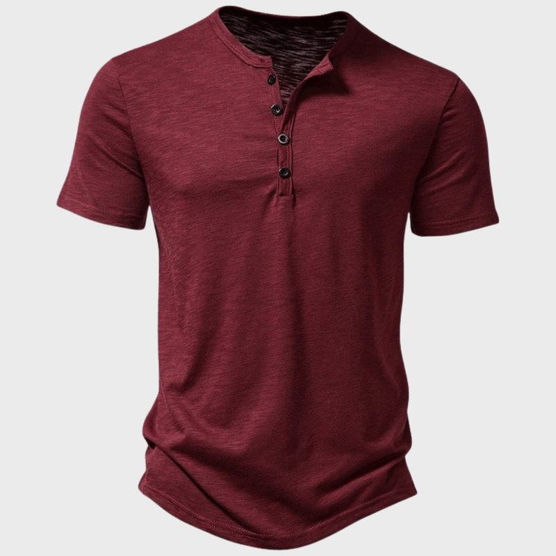 Herre T Shirt Klassisk Casual Let Bomuld 5