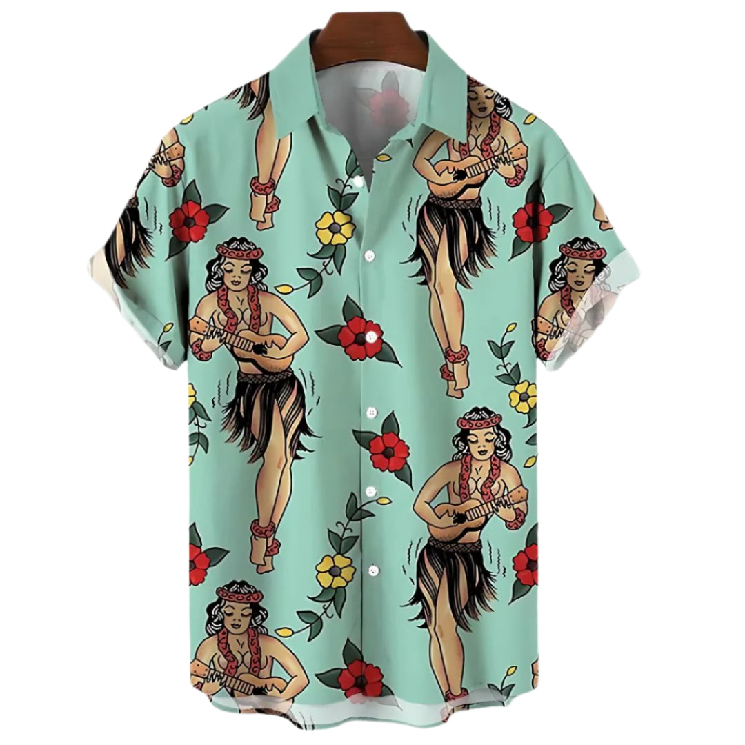 Herre T Shirt Letvægts Design Luau Vibes Til Mænd 0