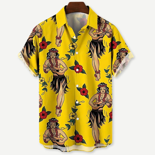 Herre T Shirt Letvægts Design Luau Vibes Til Mænd 1