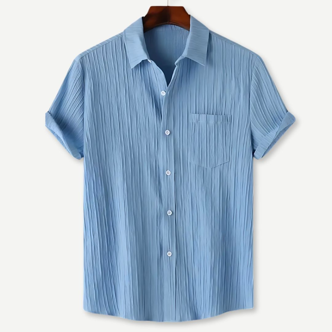 Herre T Shirt Letvægts Krøllet Design Åndbart Stof 1