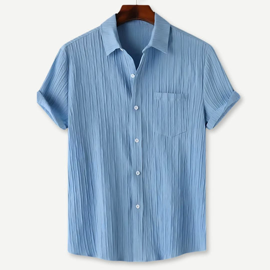 Herre T Shirt Letvægts Krøllet Design Åndbart Stof 1