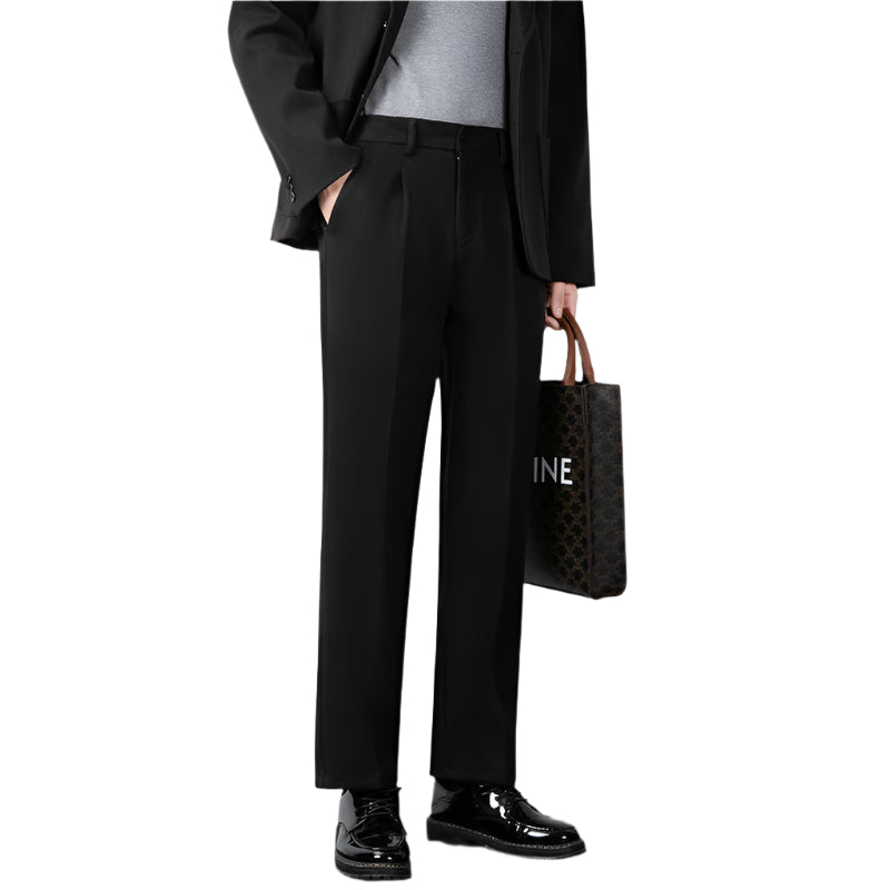 Herre Tailored Bukser Uldblanding Slim Fit 0