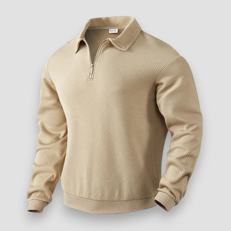 Herre Trøje med Lynlås Sporty Design til Mænd - Komfortabel og Moderne Trøje 1