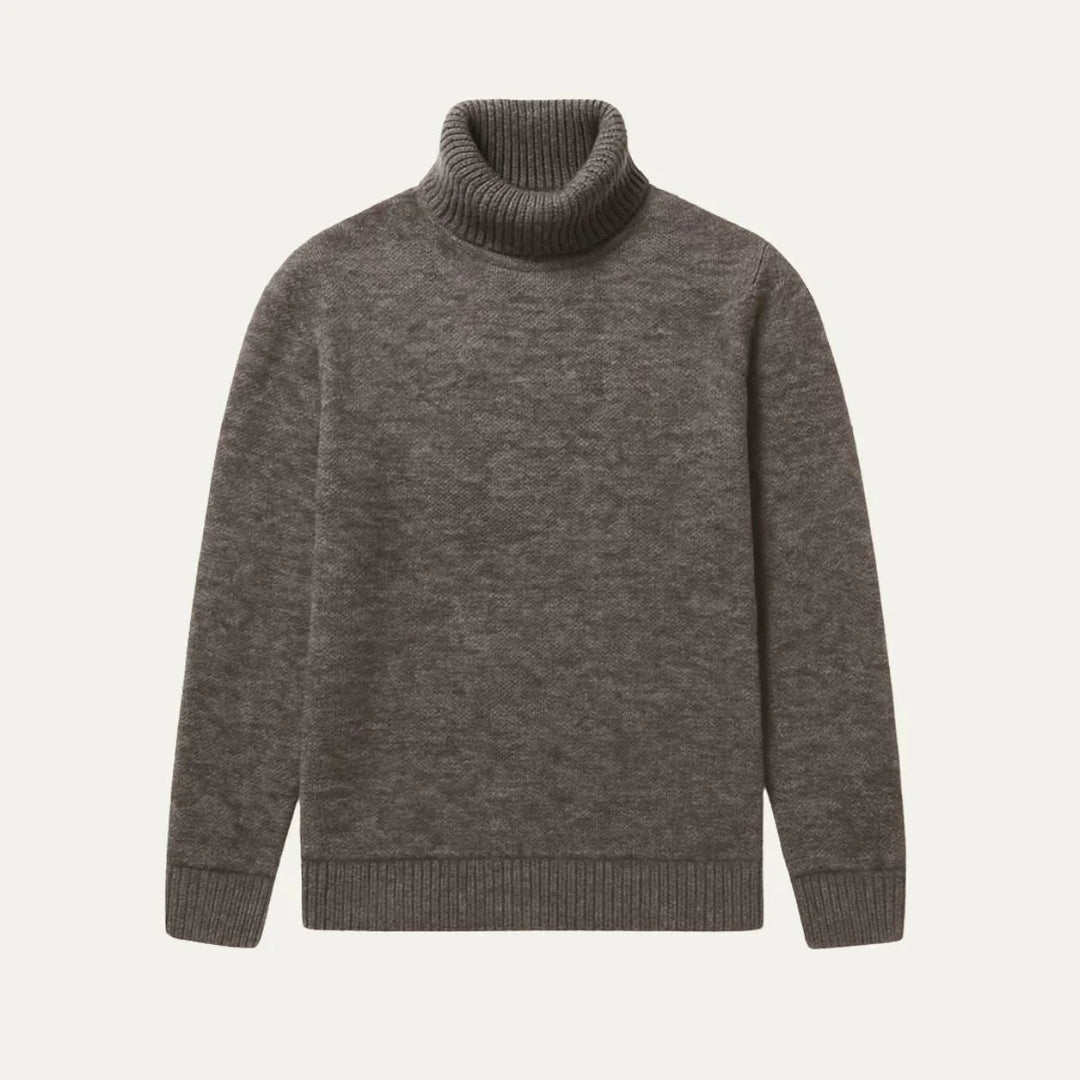 Herre Turtleneck Uldtrøje Klassisk Strik Sweater 1