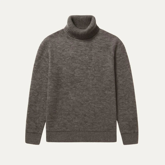 Herre Turtleneck Uldtrøje Klassisk Strik Sweater 1