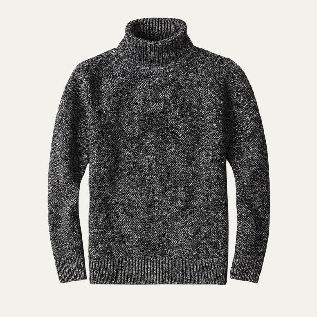 Herre Turtleneck Uldtrøje Klassisk Strik Sweater 2