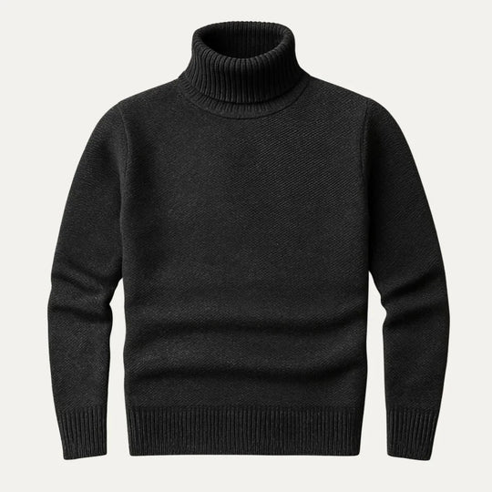 Herre Turtleneck Uldtrøje Klassisk Strik Sweater 3