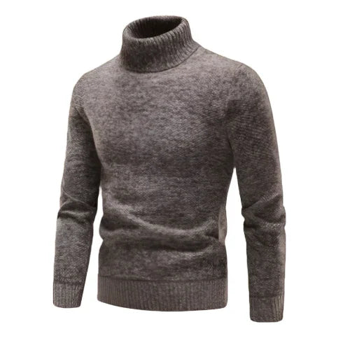 Herre Turtleneck Uldtrøje Klassisk Strik Sweater 5