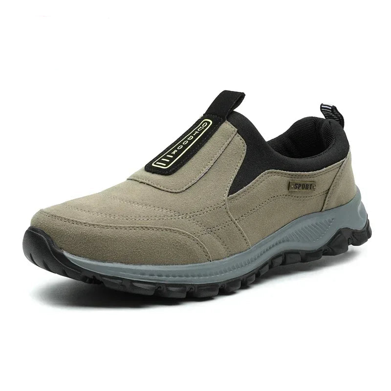 Herre Vandresko Slip-On Suede Læder Åndbar Casual 1