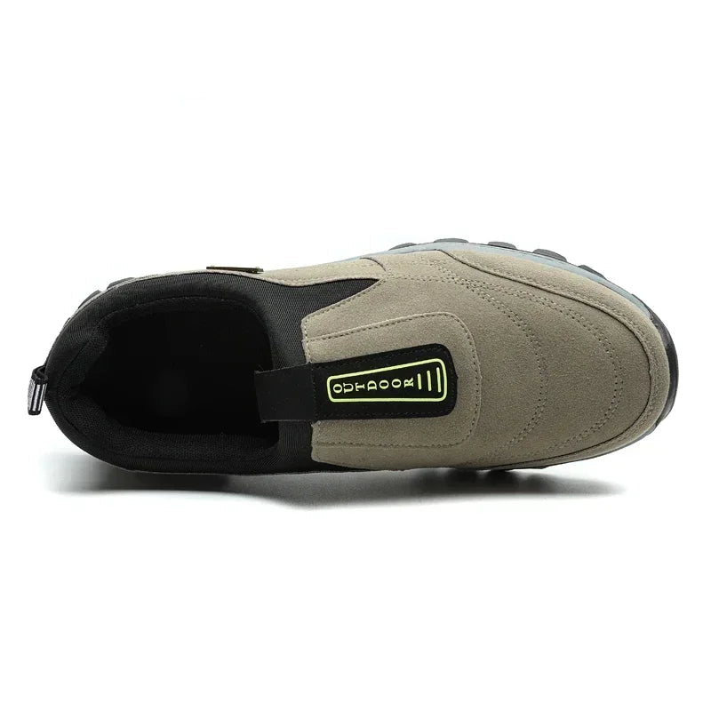 Herre Vandresko Slip-On Suede Læder Åndbar Casual 4