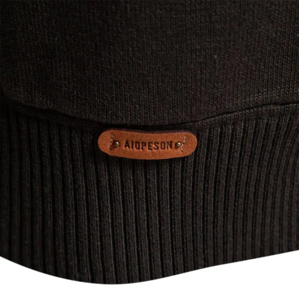 Herre Vendbar Trøje med Sjalstickad Krave Tidløs Stil 5