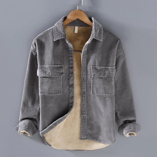 Herre Veste i Corduroy Retro Stil med Varm Foring 1