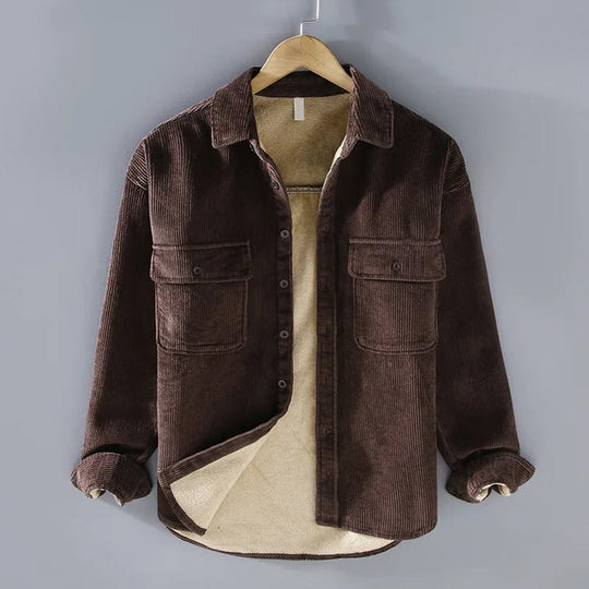 Herre Veste i Corduroy Retro Stil med Varm Foring 2