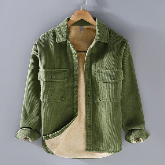 Herre Veste i Corduroy Retro Stil med Varm Foring 3