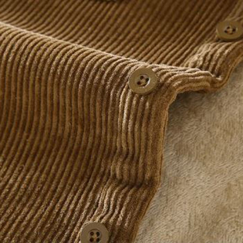 Herre Veste i Velour Cord med Varm Foder 8