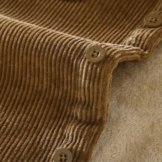 Herre Veste i Velour Cord med Varm Foder 8