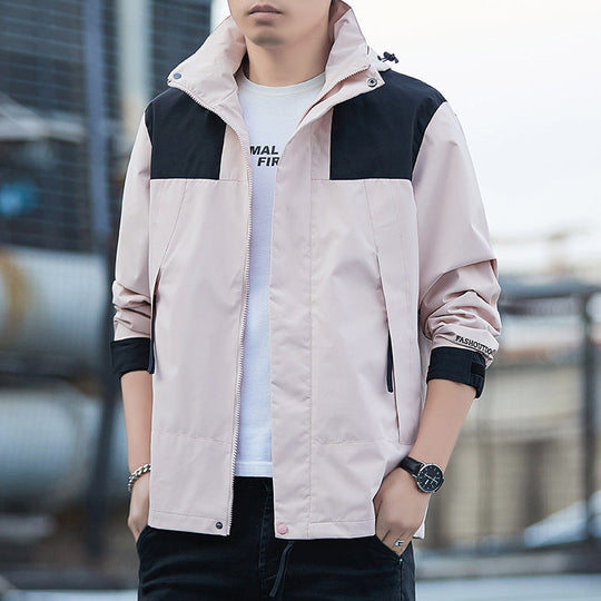 Herre Vinterjakke Vandtæt Vindafvisende Outdoor Jakke med Lynlåslommer 3