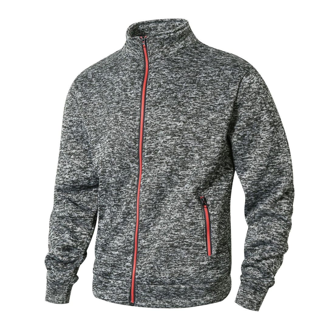 Herre Vinterjakke Zip-Up Fleece Foring Casual Jakke 1