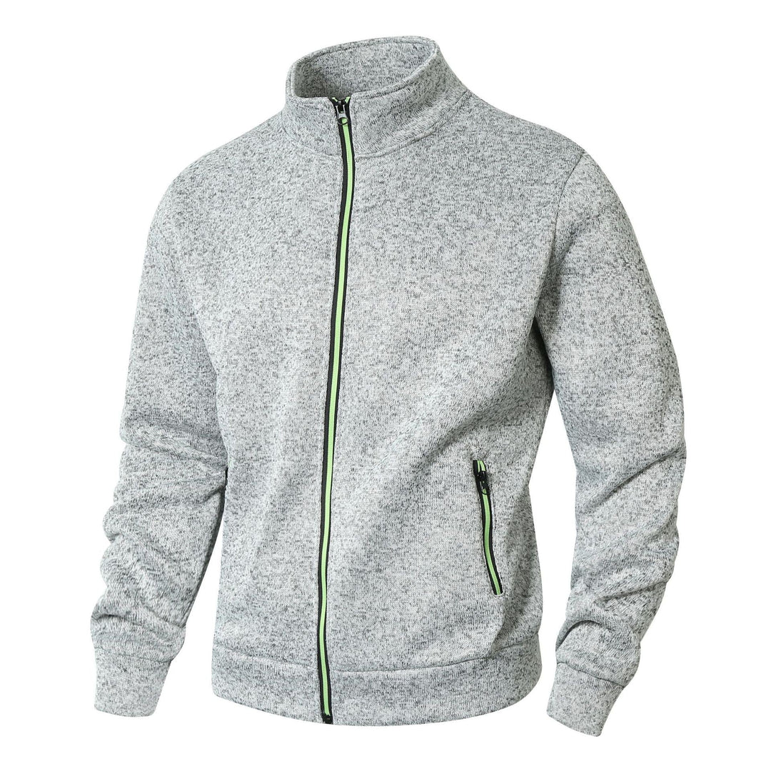 Herre Vinterjakke Zip-Up Fleece Foring Casual Jakke 2