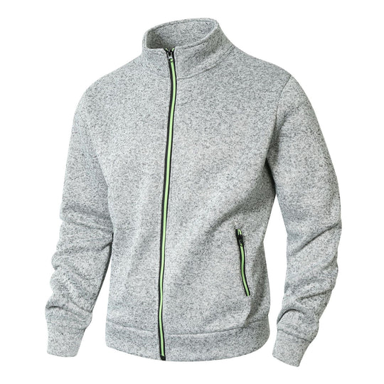 Herre Vinterjakke Zip-Up Fleece Foring Casual Jakke 2