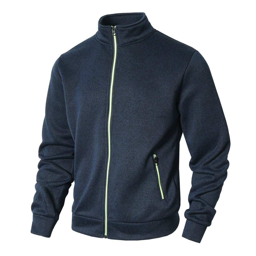 Herre Vinterjakke Zip-Up Fleece Foring Casual Jakke 3