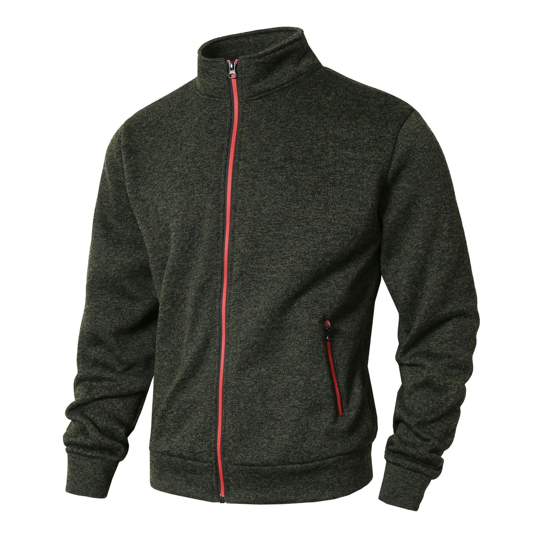 Herre Vinterjakke Zip-Up Fleece Foring Casual Jakke 4
