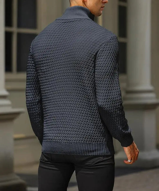 Herre Zip Up Trøje i Tidløs Stil 3