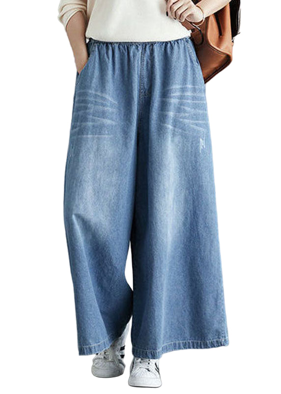 Herrebukser Straight Fit med Lommer - Moderne Denim Bukser til Hverdag og Fest 0