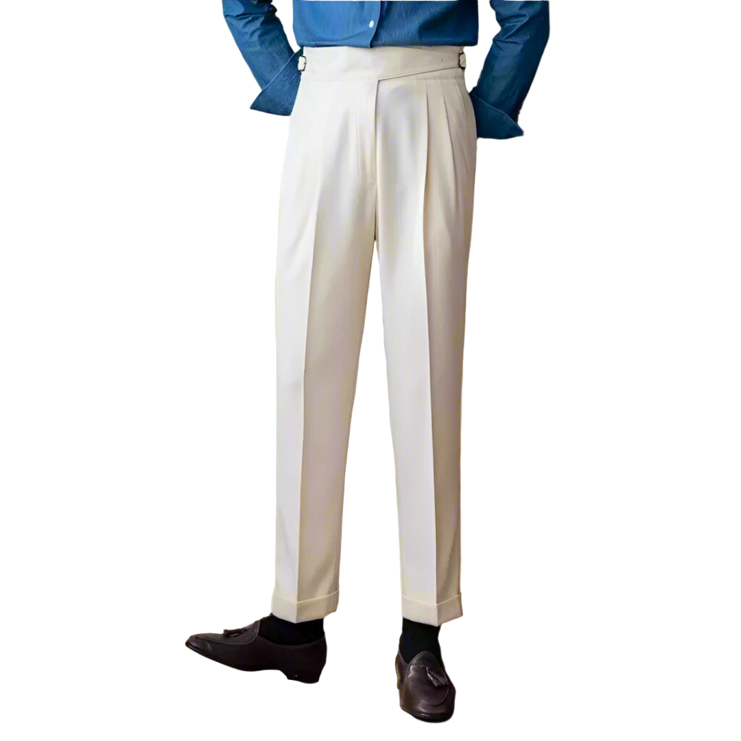 Herrebukser med høj talje og ergonomisk design 0