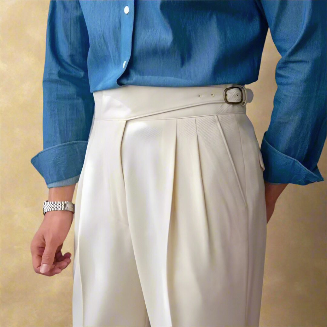 Herrebukser med høj talje og ergonomisk design 2