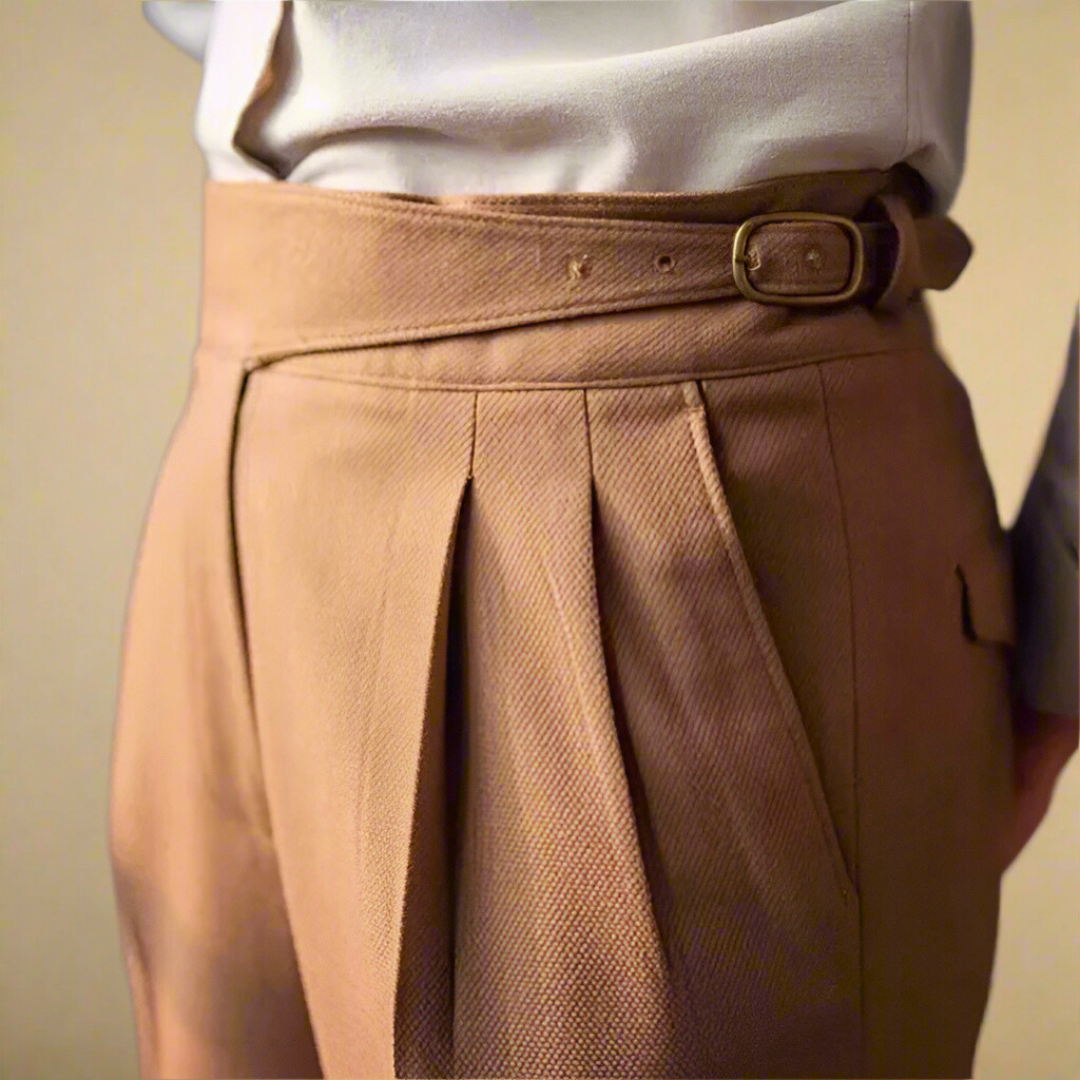 Herrebukser med høj talje og ergonomisk design 5