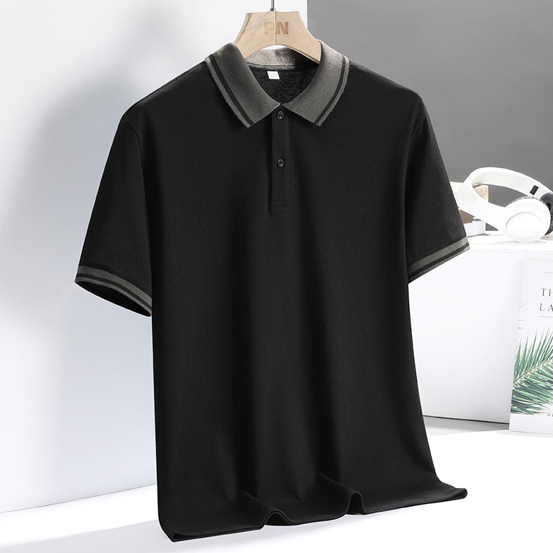 Herren Golf Polo Åndbar Casual Polyester 2