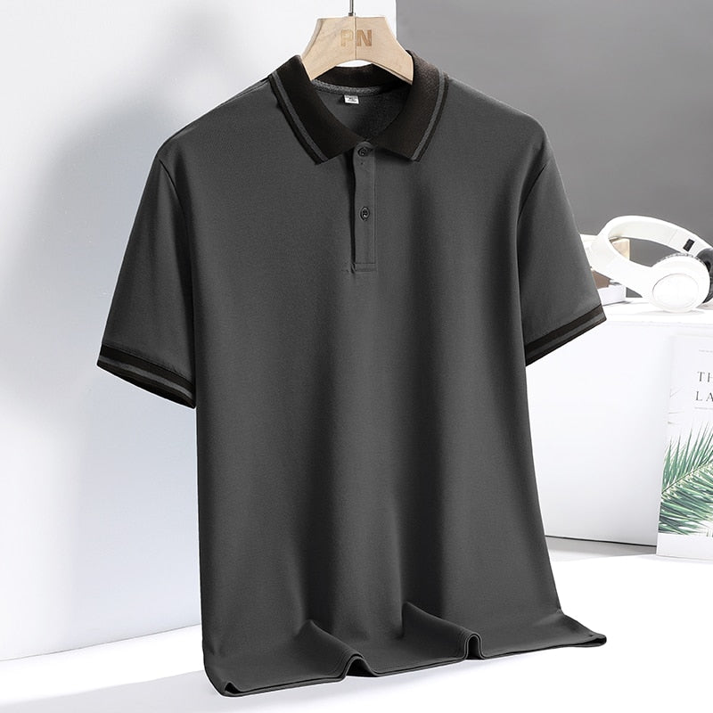 Herren Golf Polo Åndbar Casual Polyester 3