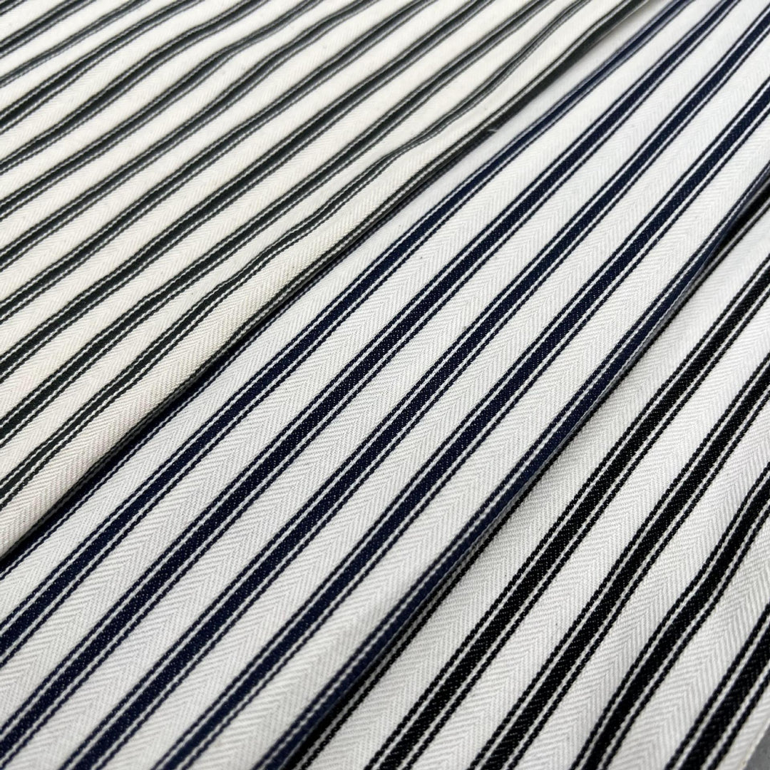 Herren Langærmet Skjorte Stribet Casual 5