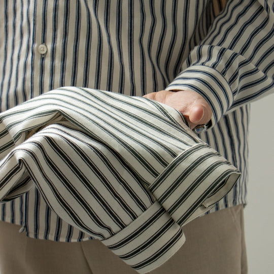 Herren Langærmet Skjorte Stribet Casual 6